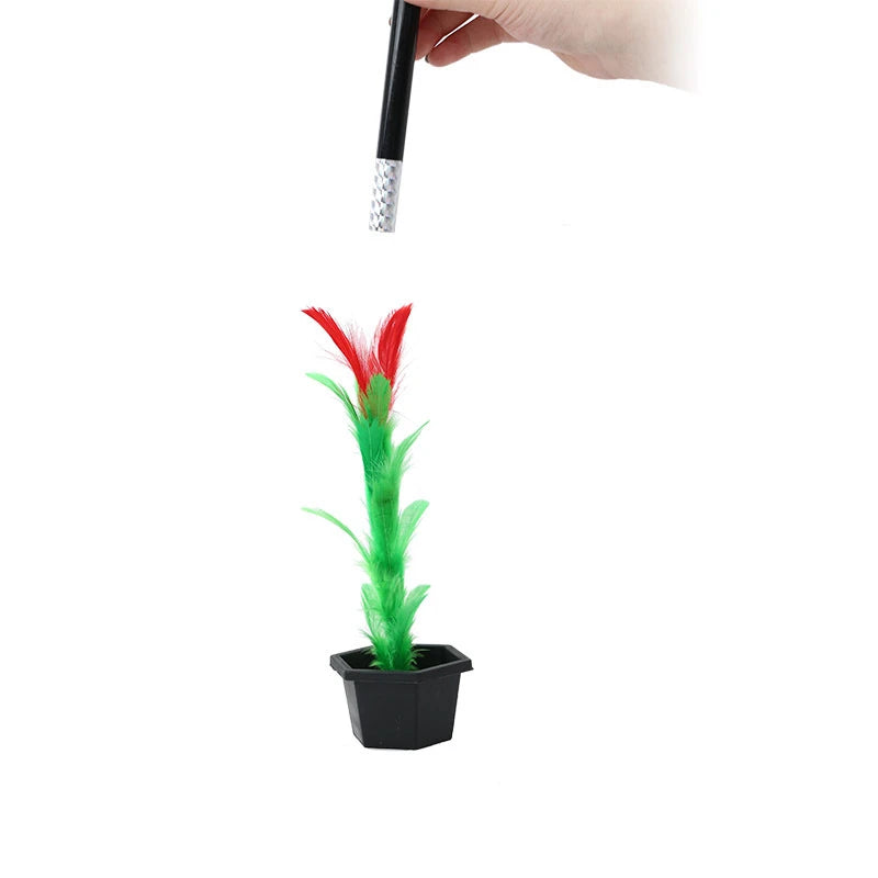 Magic Wand To Flower Magic Trick Easy Magic Tricks Toys For Adults Kids Show Close-up Magic Prop Flower Stick Magic For Children